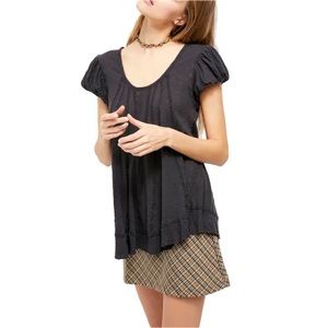 Free People We The Free New Star Distressed Stripe Top X-Small